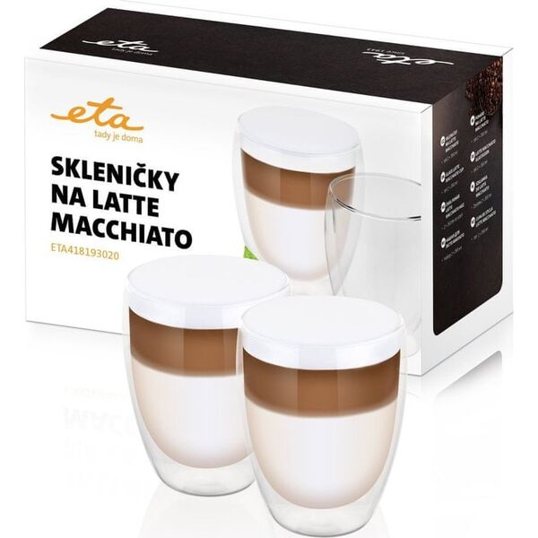 Eta LATTE MACCHIATO stiklinės ETA418193020 2 x 350 ml