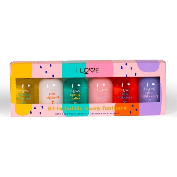 I love I Love B.F.Fs zestaw żeli pod pysznic i do kąpieli 6x100ml