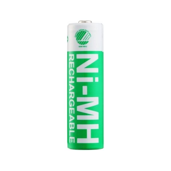 Deltaco Įkraunamos AA baterijos DELTACO AA 2500mAh, pažymėtos "Nordic Swan" ekologiniu ženklu, 4 vnt. pakuotė / ULT-NH2500AA-4P