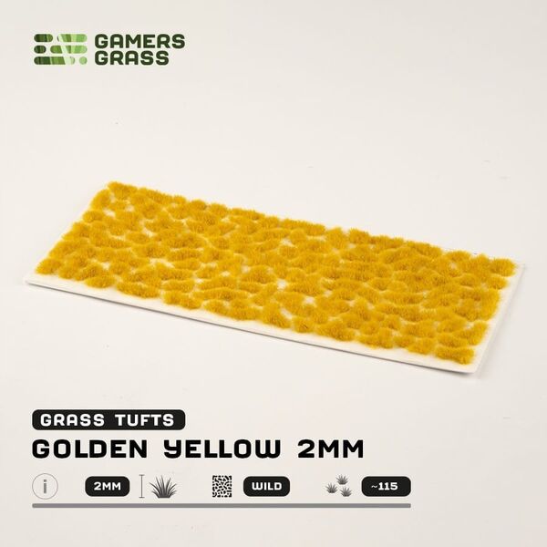 Gamers Grass Gamers Grass: Grass tufts - 2 mm - Golden Yellow Tufts (Wild)