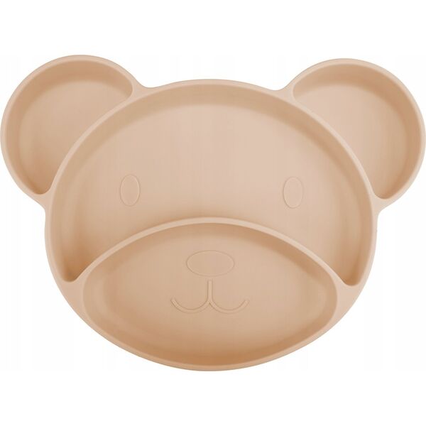 Canpol CANPOL BABIES Silikoninė lėkštė su pritvirtinimu BEAR, 51/401_bei
