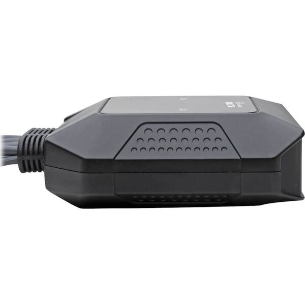Przełącznik Eaton Eaton Tripp Lite series 2-Port DisplayPort 1.1/USB KVM Switch with Audio/Video, Built-In Cables, USB Peripheral Sharing - KVM-/Audio-/USB-Switch - 2 x KVM/Audio/USB - 1 lokaler Benutzer - Desktop