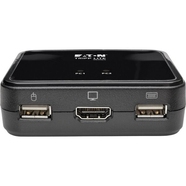 Przełącznik Eaton Eaton Tripp Lite series 2-Port USB/HD Cable KVM Switch with Audio/Video, Cables and USB Peripheral Sharing - KVM-/Audio-/USB-Switch - 2 x KVM/Audio/USB - 1 lokaler Benutzer - Desktop