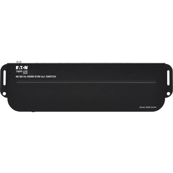Przełącznik Eaton Eaton Tripp Lite series HDMI USB KVM Switch 4-Port 4K 60Hz HDR HDCP 2.2 IR USB Sharing - KVM-/Audio-/USB-Switch - 4 x KVM/Audio/USB - 1 lokaler Benutzer - Desktop