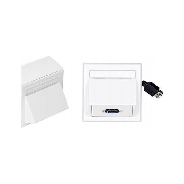 VivoLink Vivolink WI221185 gniazdko elektryczne USB Biały