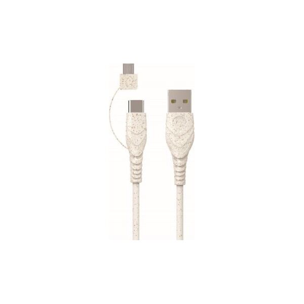 Kabel USB BIOnd BIOND BIO-12-TCM USB-C to Type-C+Micro 3A cable 1,2m