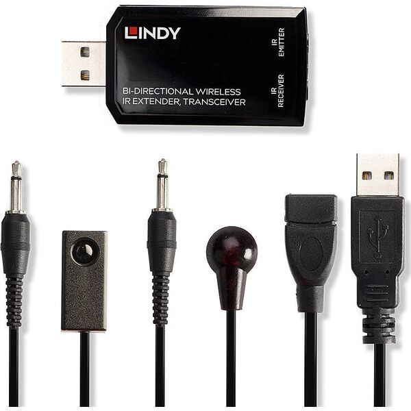 System przekazu sygnału AV Lindy Lindy 38331 przedłużacz AV Nadajnik i transceiver AV Czarny