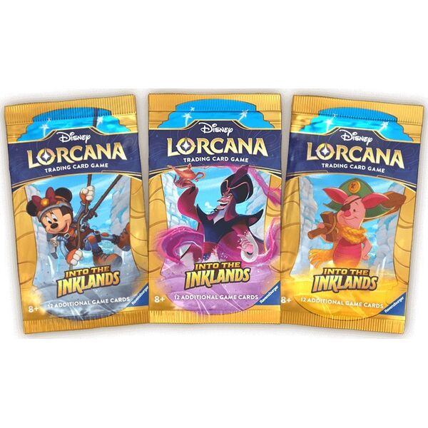 Ravensburger Disney Lorcana gra karciana Into the Inklands Booster Pack SLEEVED KARTY