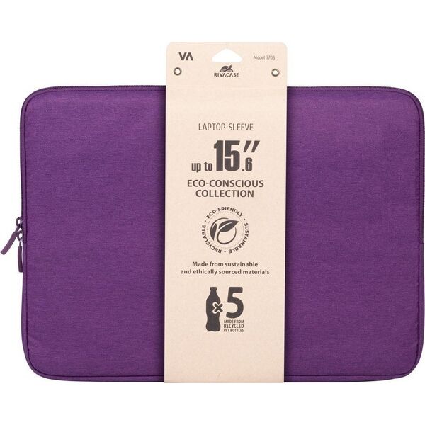 Etui RivaCase Nešiojamo kompiuterio dėklas SUZUKA ECO 15.6"/7705 VIOLET RIVACASE
