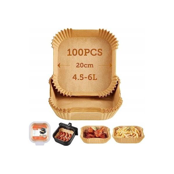 Cosori Cosori Popierinės formos karšto oro gruzdintuvėms 100 vnt (20cm - 4,5-6L)