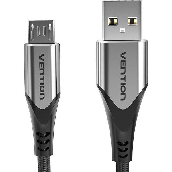 Kabel USB Vention USB-A - micro-B 0.5 m Czarny (COAHD)