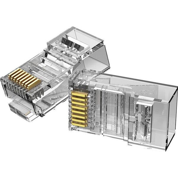 Vention Wtyczka modułowa RJ45 kat.6 UTP Vention IDDR0-50 przezroczysta opakowanie 50 szt.