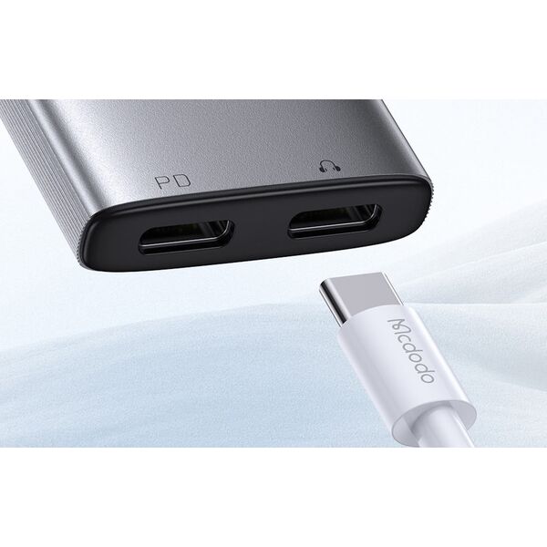 Mcdodo Adapter audio 2w1 USB-C do 2x USB C Mcdodo CA-5570