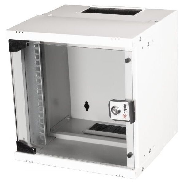 Szafa Equip Equip Wandgehäuse 10"  06U 300x300mm Glastür  grau