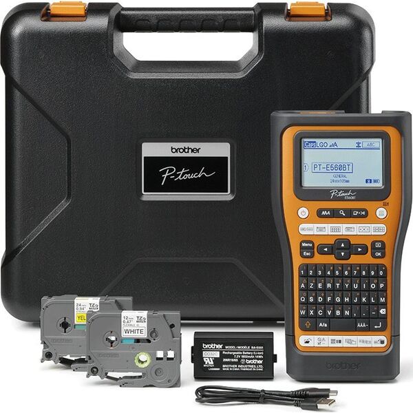 Drukarka etykiet Brother Brother P-touch E560BTVP Handheld Beschrifter mit Koffer
