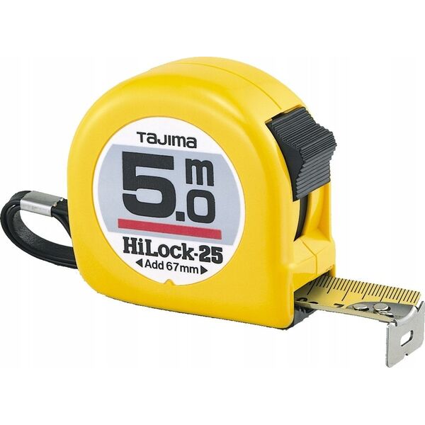 Tajima Ruletė Tajima 5m x 25mm, geltona
