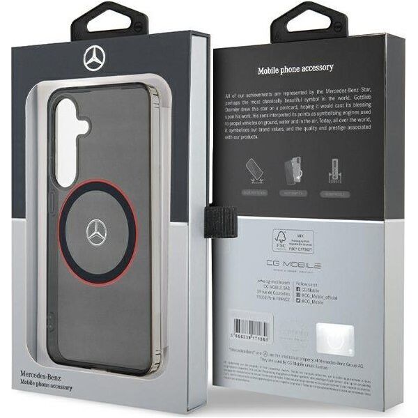 Mercedes Mercedes MEHMS24S23HUORK S24 S921 czarny/black hardcase Double Layer W/ Red MagSafe
