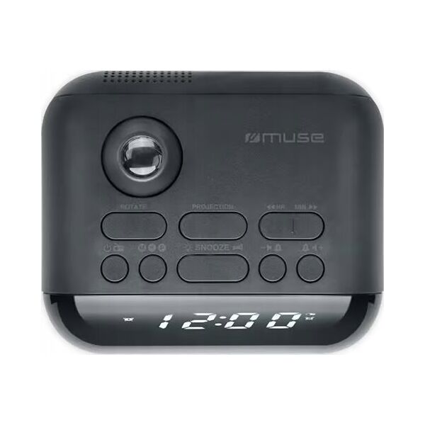 Radiobudzik Muse Muse M-179 P Clock Radio With Projection, Black | Muse