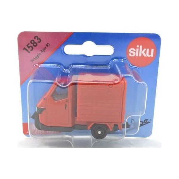 Siku SIKU 1583 Piaggio Ape tuktuk skrzynia platforma ładunkowa pojazd metalowy