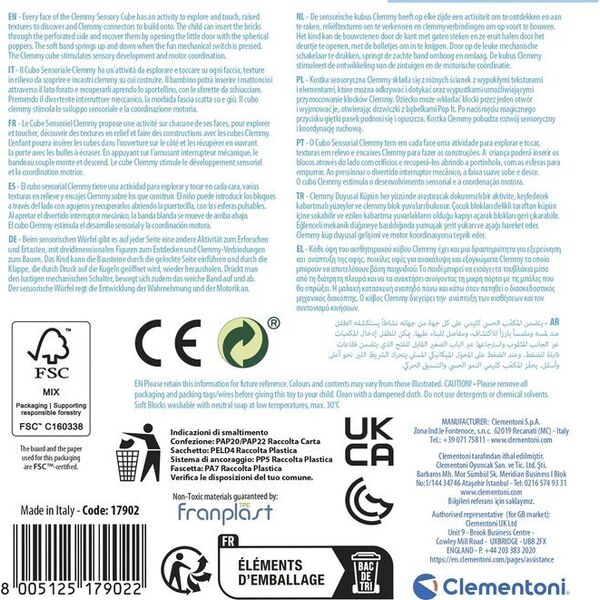 Clementoni KOSTKA SENSOR 15X19X15 17902 CLM