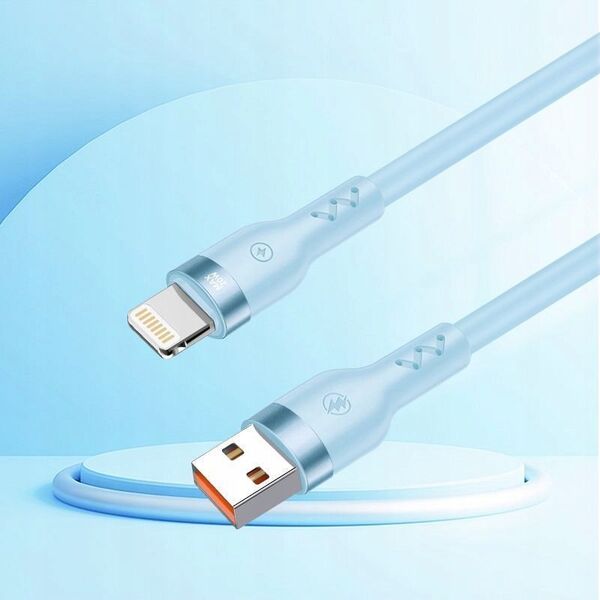 Kabel USB T-Phox KABEL T-PHOX BOLD USB/LIGHTNING 3A SKY BLUE (120W FOR XIAOMI)