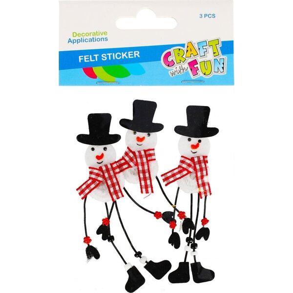 Χειροτεχνία με Διασκεδαστικό ΣΤΟΛΙΔΙ BN FELT Snowmans SUPPORT 3 ΤΕΜ CF PBH12/144 9700022 5908275192657