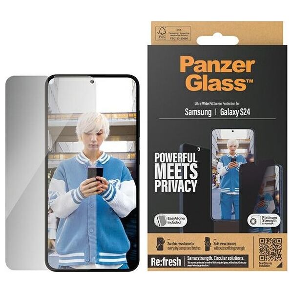 PanzerGlass Panzerglass Ultra-Wide Fit Sam S24 S921 Privacy Screen Protection Easy Aligner Included P7350