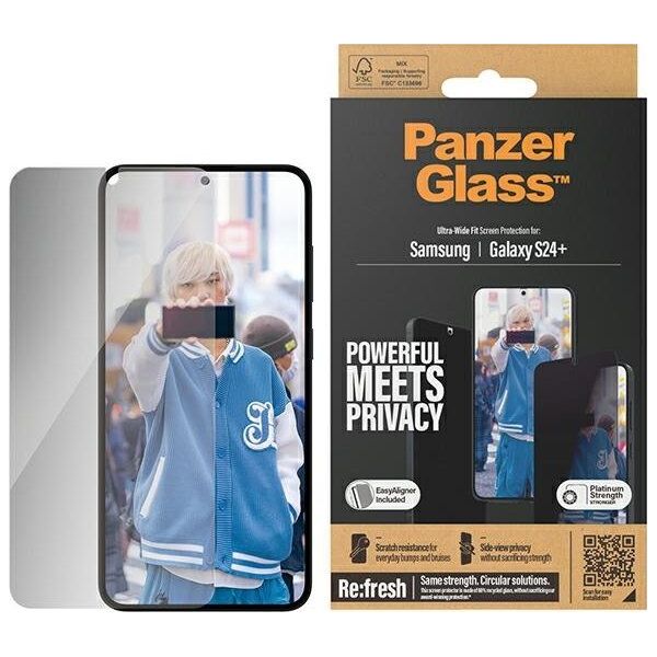 PanzerGlass Panzerglass Ultra-Wide Fit Sam S24+ S926 Privacy Screen Protection Easy Aligner Included P7351