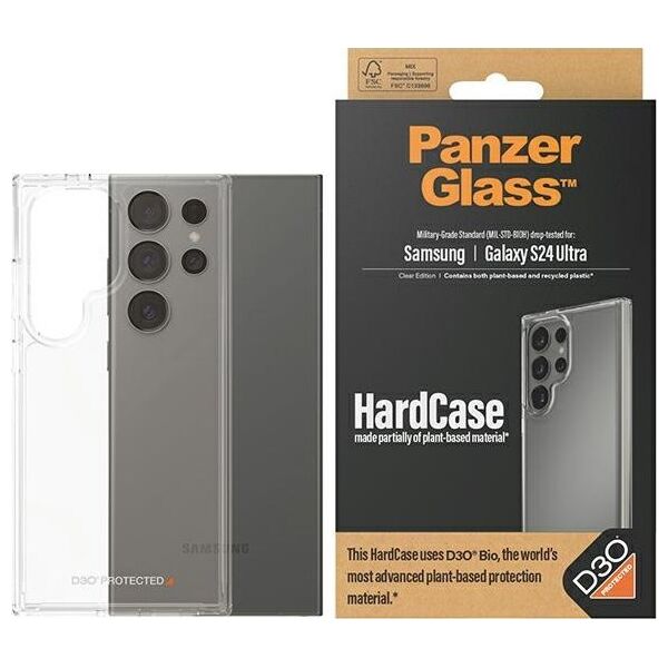 PanzerGlass Etui Panzerglass Hardcase Sam S24 Ultra S928 D3O 3Xmilitary Grade Przezroczysty/Transparent 1212