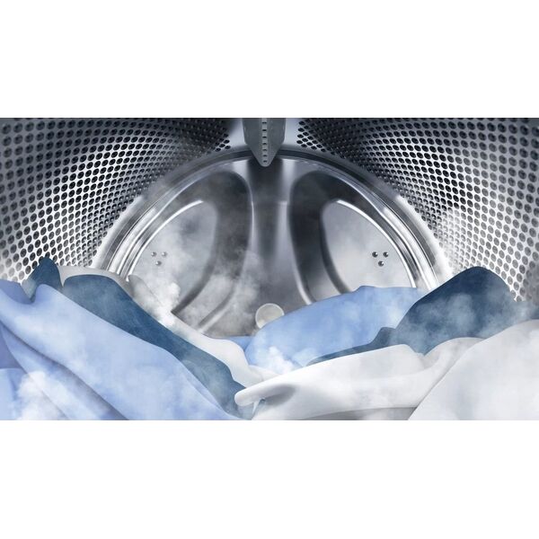 Pralko-suszarka Indesit INDESIT | Washing machine with Dryer | BDE 76435 WSV EE | Energy efficiency class B/D | Front loading | Washing capacity 7 kg | 1351 RPM | Depth 54 cm | Width 60 cm | LCD | Drying system | Drying capacity 6 kg | Steam function | Wh