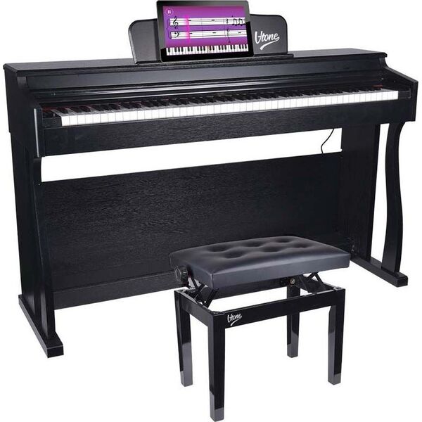 V-Tone V-TONE ŁAWA 1 BK ława do pianina fortepianu CZARNA