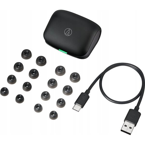 Słuchawki Audio Technica AUDIO-TECHNICA WIRELESS EARBUDS ATH-TWX7 Juodas