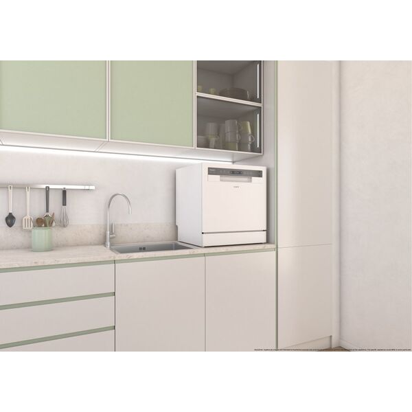 Zmywarka Candy Candy | Dishwasher | CP 8F9FFW | Free-standing | Width 55 cm | Number of place settings 8 | Number of programs 8 | Energy efficiency class F | Display | White