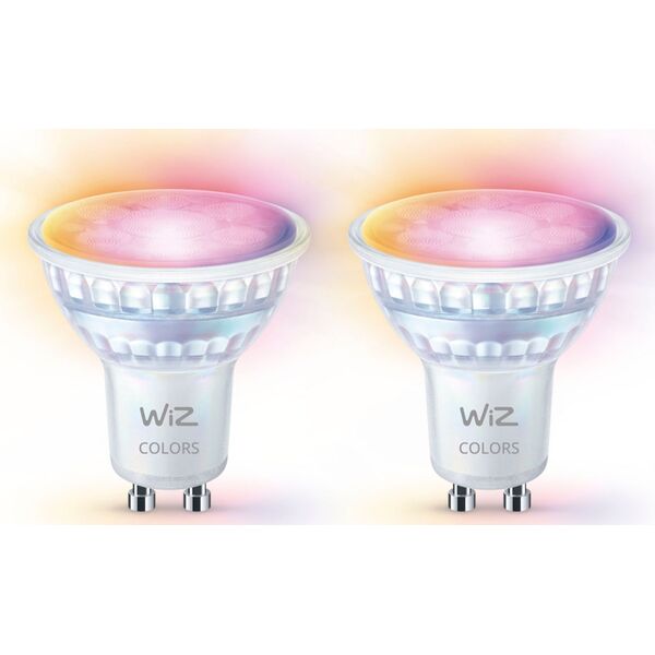 Signify WiZ White & Color GU10 Tunable  60W Glas Zweierpack