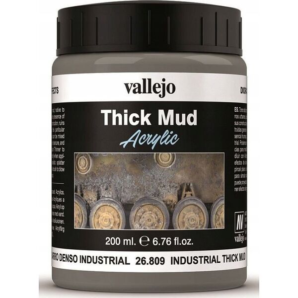 Vallejo Vallejo: 26.809 - Diorama FX - Thick Mud - Industrial Mud (200 ml)