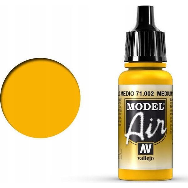 Vallejo Vallejo: 71.002 - Model Air - Medium Yellow (17 ml)