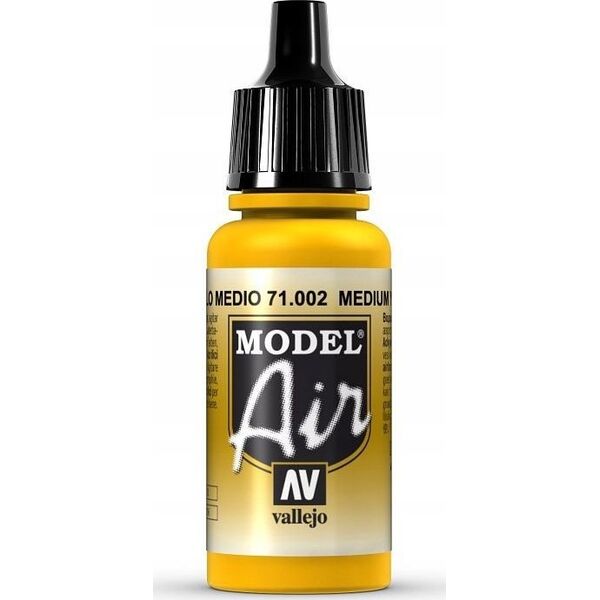 Vallejo Vallejo: 71.002 - Model Air - Medium Yellow (17 ml)