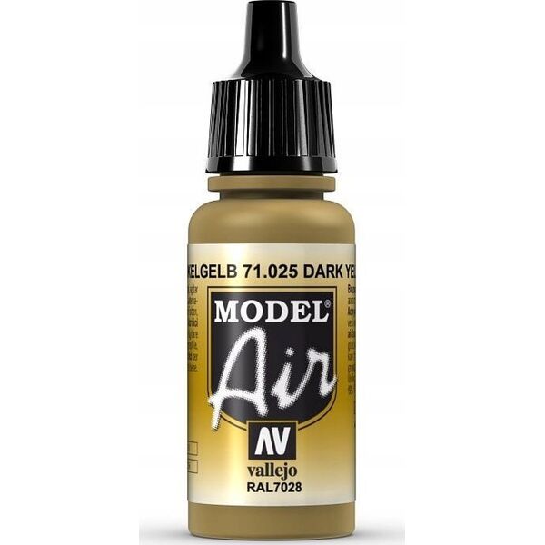 Vallejo Vallejo: 71.025 - Model Air - Dark Yellow RAL7028 (17 ml)