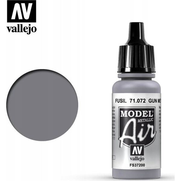 Vallejo Vallejo: 71.072 - Model Air - Metallic - Gun Metal (17 ml)