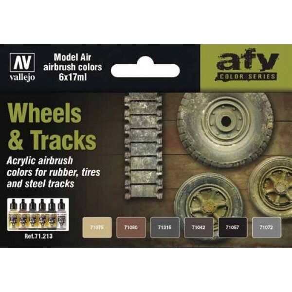 Vallejo Vallejo: AFV - Wheels, Tracks  6x17