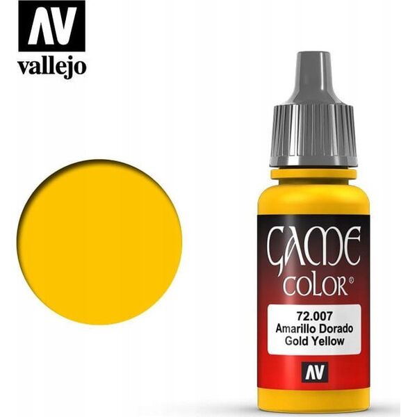 Vallejo Vallejo: 72.007 - Game Color - Gold Yellow (18 ml)