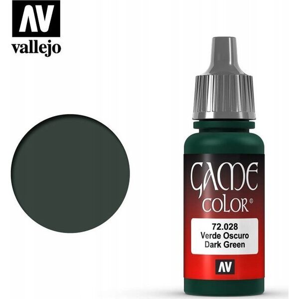 Vallejo Vallejo: 72.028 - Game Color - Dark Green (18 ml)