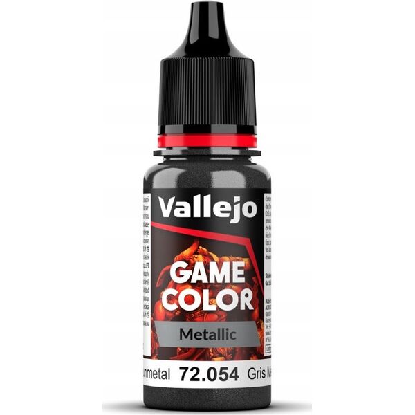 Vallejo Vallejo: 72.054 - Game Color - Metallic - Dark Gunmetal (18 ml)