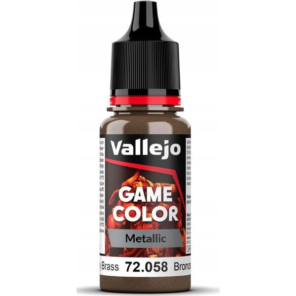 Vallejo Vallejo: 72.058 - Game Color - Metallic - Brassy Brass (18 ml)