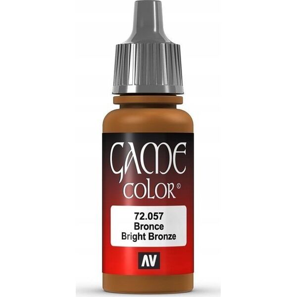 Vallejo Vallejo: 72.057 - Game Color - Metallic - Bright Bronze (18 ml)