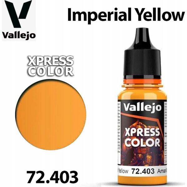 Vallejo Vallejo: 72.403 - Xpress Color - Imperial Yellow (18 ml)