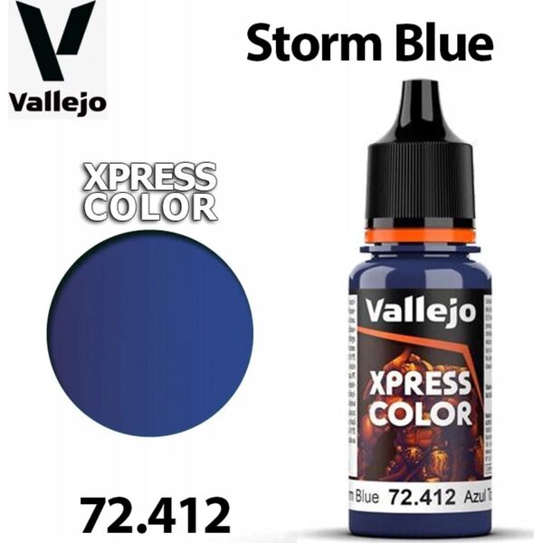 Vallejo Vallejo: 72.412 - Xpress Color - Storm Blue (18 ml)