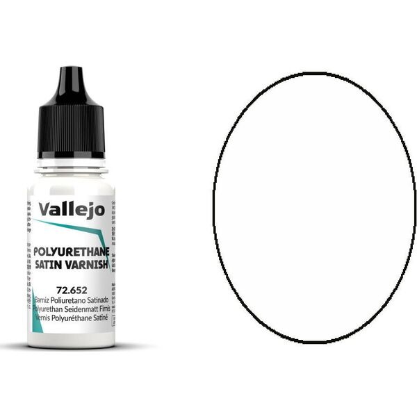 Vallejo Vallejo: 72.652 - Satin Polyurethane Varnish (18 ml)