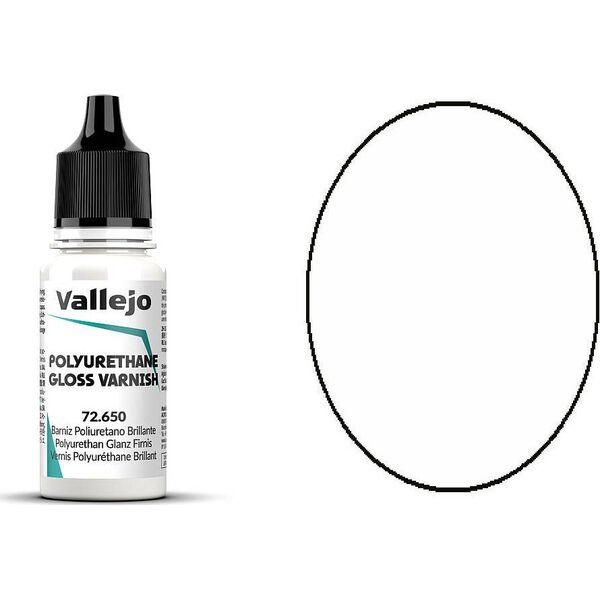 Vallejo Vallejo: 72.650 - Gloss Polyurethane Varnish (18 ml)