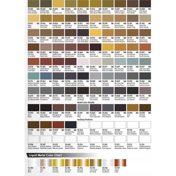 Vallejo Vallejo: 70.767 - Model Color - Desert Brown (18 ml)
